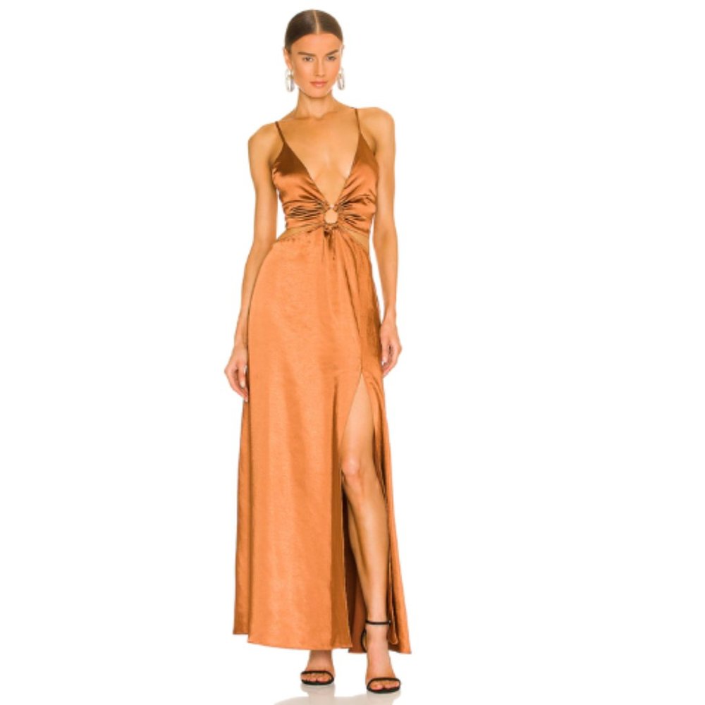 LPA Aniston Dress in Hazelnut Brown Size M. Worn once.